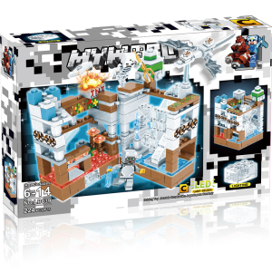 LELE Mainan Minecraft Block Minicraft LED Model Susun Edukasi Mainan Anak Laki-laki 7/8/9 tahun