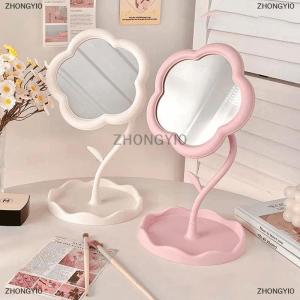 [COD] ZHONGYI0 กระจกแต่งหน้าเดสก์ท็อปดอกทานตะวันกระจกสำหรับหอพักแบบสร้างสรรค์กระจกห้องนอนมูลค่าสูงกระจกตกแต่งบ้าน