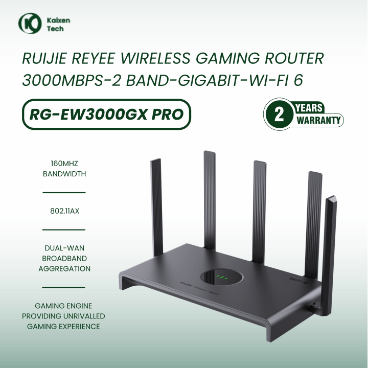 RUIJIE RG-EW3000GX-PRO Wi-Fi 6 AX3000 Dual-Band 3000 Mbps + Dual-WAN ...