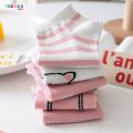 FR-P250 Kaos Kaki Wanita Motif Kartun Kucing Lucu Pink Cat Fashion Korea Kaus Kaki Pendek Wanita Ankle Socks. 