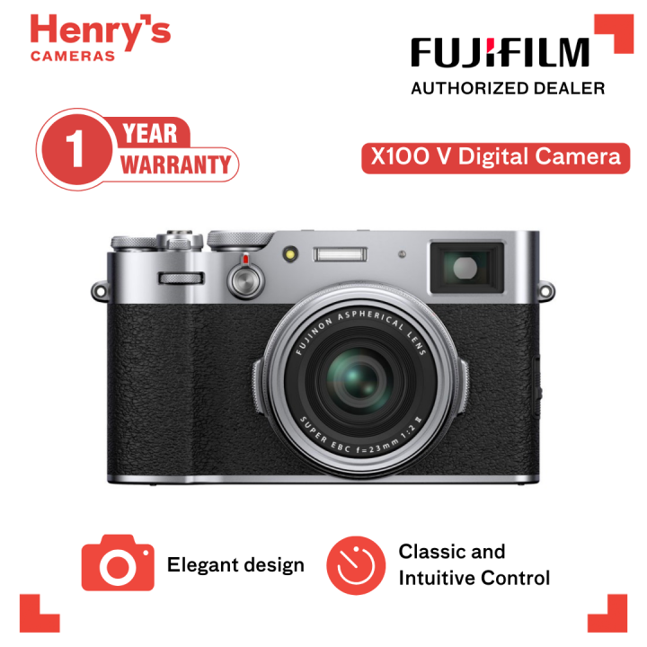 Fujifilm X100V Digital Mirrorless Camera Vintage Look Henry's Cameras
