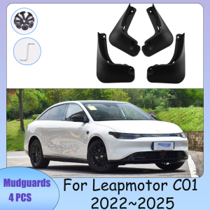 For Leapmotor C01 2022~2025 2024 Car Front Rear Wheels Mudguards Flaps Mud Skin Cover Guards Fenders Splash Parts Accessories