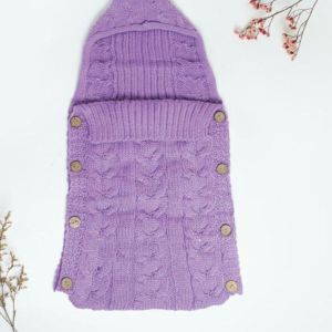 Ilona - Selimut Bayi Rajut Kupluk Topi Sleeping Bag Bedong Instan Baby Newborn Laki Laki Perempuan