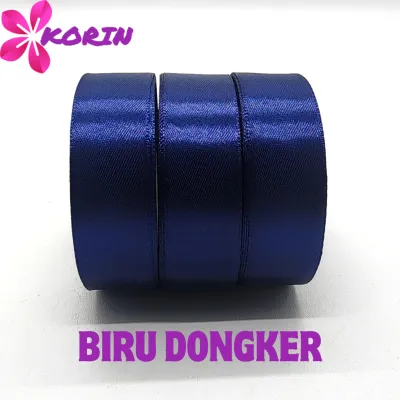 PITA SATIN 1 INCH (2.5 CM) / PITA SATIN WARNA / 20 YARDS PER-ROLL / PITA KADO SATIN