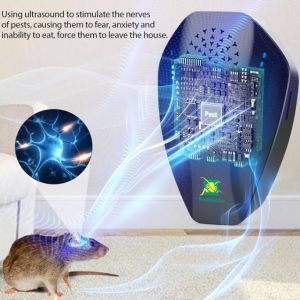 Hot-Selling Office Ultrasonic Pest Repeller Silent Mosquito Cockroach Repeller All-Round Intelligent Mouse Repeller