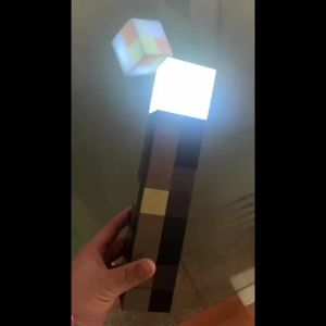Minecraft Game Peripheral Torch Lamp Glowing Wall-Mountable Torch Ore Color-Changing Potion Bottle Night Light Toy