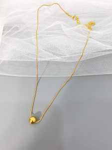 [Bayar Ditempat] Kalung Titanium Wanita Korea Model Baru / Kalung Titanium Wanita Asli Ori Import / Kalung Titanium Wanita Lapis Emas / Kalung Titanium Wanita Liontin Bola Pasir