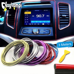 3 Meters Auto Moulding Trim Car Interior Decoration Strip Car Seal Moulding Strip Door Dashboard Edge Universal Car Trim Line Strip
