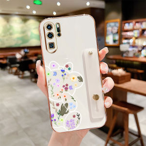 VRQR Cute Bear Phone Case with Same Color Bracket for Huawei P20 Pro P30 Pro P40 Pro P50 Pro P60 Pro P60 ART P20 Lite P30 Lite Casing Shockproof Camera Protector Soft Silicon Back Cover
