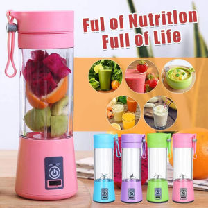 Mini USB Recharge Juicer Cup Portable Single Serve Personal Size Blender 380ml Fruit Mixing Machine Multifunction Juice Making