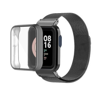 Magnetic Loop strap For Xiaomi Mi Watch 2 Lite Case Stainless Steel strap for Redmi watch 2 Lite strap smart watch screen protective case Wrist Bracelet