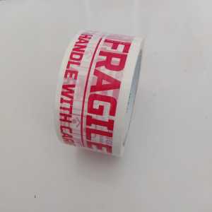 Lakban Fragile Fragil Putih Super Kuat 2 Inch/60 Yard Murah Berkualitas Efektif Onlineshop Olshop Ollshop Packing Paket