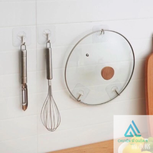 Móc Dán Tường Thần Thánh Trong Suốt Siêu Bám Dính Treo Các Đồ Dùng Đa NăngVật Dụng Nhà Bếp Tiện Lợi