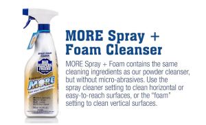 Bar Keepers Friend MORE Spray + Foam Multipurpose Cleaner 25.4 oz Dual Action Spray Nozzle