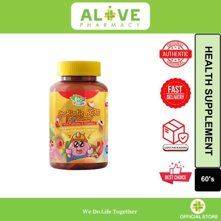 BIOPLUS JUNIOR KIDZPREBIOTIC GUMMY 60'S | Lazada