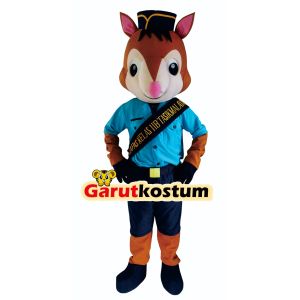 Kostum maskot badut kancil (Lapas Tasik) anak dan dewasa setelan lucu