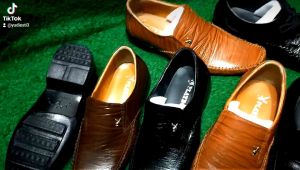 Sepatu Formal Kerja pantofel Pria Full Kulit | Sepatu kantor Playboy Ukuran 444546 Anti Slip