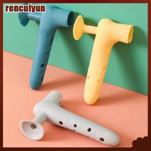 rencuiyun มือจับประตูซิลิโคนกันกระแทกแผ่นป้องกันการชนลูกบิดประตู แผ่นปิดเสียงติดผนังอุปกรณ์เฟอร์นิเจอร์
