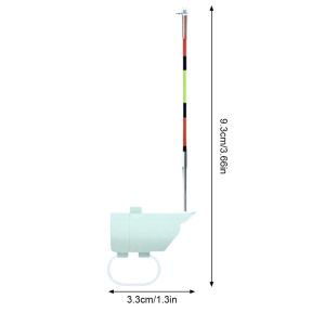 IFFINE 1Pcs Độ nhạy cao Cảnh báo câu cá ban đêm Âm thanh đèn LED Phát hiện đầu cần câu Chỉ báo cá cắn câu Bền bỉ Chống báo động giả Cảnh báo cắn điện tử Đồ dùng câu cá ban đêm