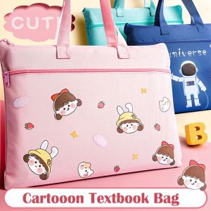 YUCHEN Multiple Pockets Portable Class Student Office Supplies Carrying Bags File Bag Stationery Bags Handbag Textbook Bags