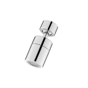 DIXRY Multifunction Black Anti-splash Bathroom Kitchen Accessories Pressurized Female Thread Double Modes Splash-proof Bubbler Aerator Faucet Extender Faucet Sprayer