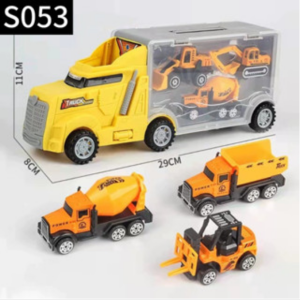 Kids Truck Carry Case Mini Alloy Engineering Vehicle Model Car Toys for Kid Toy Truck Boy Gift