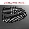 Khóa Xe Đạp Thể Thao Chống Trộm, Khóa Số Dây Gắn Yên Xe Đạp Không Cần Chìa Khóa. 