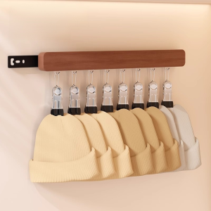 ชั้นวางของในตู้เสื้อผ้า ตะขอกันลื่น ไม้เนื้อแข็ง ราวแขวนเสื้อผ้า การออกแบบแบบผลัก-ดึง สุนทรียศาสตร์