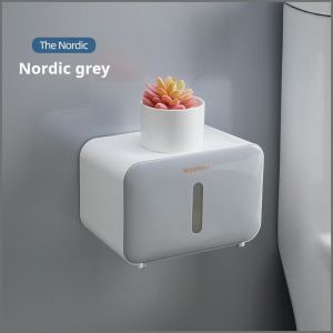 Toilet Paper Box Convenience Drawer Box Non-slip No-punch Light Luxury Hardcore Easy Installation