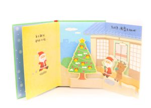 Christmas Pop Up 3D Full Color Storybook Santa Claus Gift Kids Reading Book Mandarin Language Book 立体 圣诞 故事书