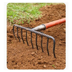 [DC-NT-33CM-11R] Dụng Cụ Nông Trại Cuốc Đất Xới Đất Lật Cỏ Tơi Xốp Đa Năng – Cào Nhiều Răng Thép Chắc Chắn Bền Bỉ