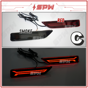 Honda City (2012-2013) BRV (2017-2019) CRV (2007-2009) Rear Bumper LED Reflector Daylight DRL Signal Brake Light City TMO CR-V BR-V