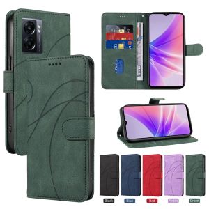 For OPPO A57 A77 A57S A77S A17 A17K A16 A16K A15 A15S A98 A78 5G A96 A95 A94 A93 A76 A74 A73 A55 A54 4G Phone Case Magnetic Leather Wallet Soft TPU Card Slot Flip Cover Casing