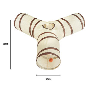 Cat Nest Foldable Polyester Steel Wire Cat Tunnel Tube Portable Wire Training Interactive Breathable Cat Maze