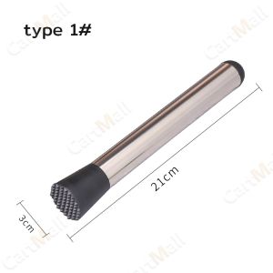 Stainless Steel Crushed Ice Hammer Cocktail Ice Cube Crusher Fruit Muddle Pestles Bar Tool