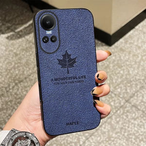 Maple Leaf Leather Case Oppo Reno 10 5G | Reno 10 Pro Luxury Cortex Anti-slip Advanced Phone Case - HOHA CASE