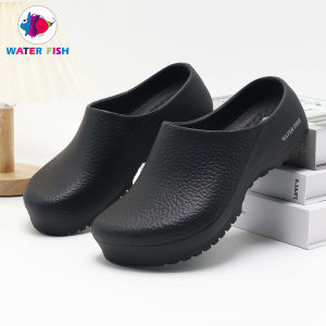 Non-slip shoes chefs shoes half-pack work shoes restaurant shoes garden shoes series light slippers