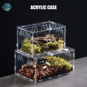 XUNYU3 Acrylic trong suốt bò sát chăn nuôi hộp Terrarium môi trường sống côn trùng nhện thằn lằn Bọ Cạp ăn lồng arboreal bao vây trường hợp
