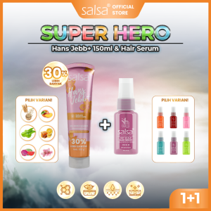 [VIRAL] Paket Super Hero – Hans Jebb+ dan Hair Serum - Eksfoliasi Kulit - Serum  Rambut Melebatkan Menguatkan Anti Rontok