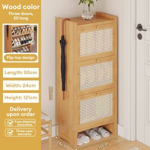 LACC Flip Shoe Cabinet High-Grade 2 Layer Family Storage Shoe Rack Organizer Modern Simple Shoe Shelf Storage Boxes With Drawers