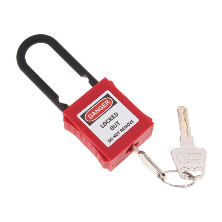 Aayang PL38-KD 38 mm PVC Curved Safety Lockout Padlock | Lazada PH