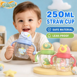 Aoduoyaya Toddler Sippy Cup Duckbill Straw Cup Leakproof BPA Free Portable Kids Water Bottle Handles