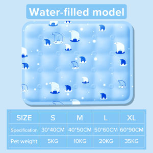CHONG CHONG Pet Cooling Pad Mat With Gel Dog Cat Ice Cold Sleeping Mat Washable Add water yourself