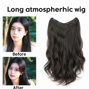 Cool Atmosphere One-Piece Long Curly French Perm Micro Curl Wig Hair Extension