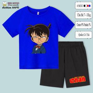 Bộ Quần Áo Cotton 100% Có Túi Cho Bé Trai 10-32kg - CONAN - Màu Sắc Đa Dạng - Phong Cách Thể Thao