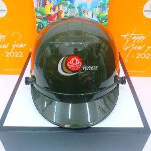 Mũ Bảo Hiểm HCKT Cty 19///5  Chính Hãng/ Màu Xanh Rêu