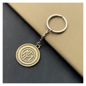 Football Club Logo Bronze Keychain Pendant: Real Madrid AC Milan Atletico Madrid Chelsea Liverpool Inter Milan