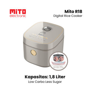 Mito Rice Cooker R12 R15 R18 Low Carbo Less Sugar Digital Low Watt Penanak Nasi Mejikom Rendah Gula
