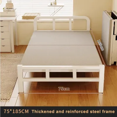 Foldable Bed Double/Single/Queen Adjustable Folding Bed With Cotton Metal Folding Bed Bed Frame