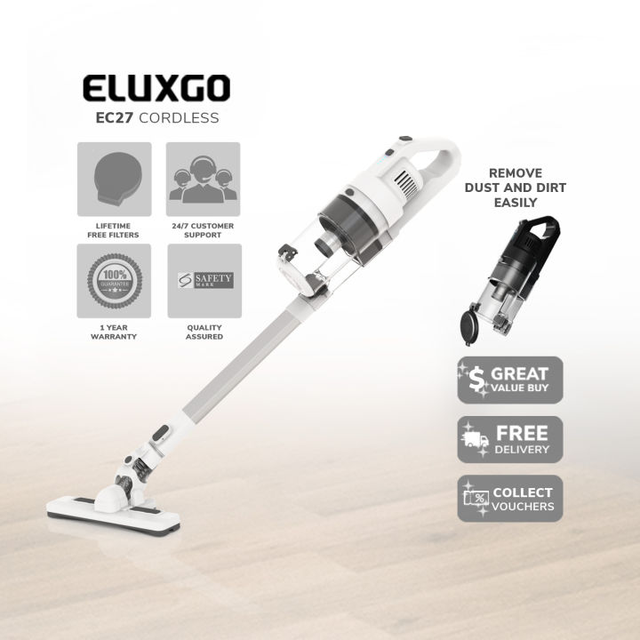 Eluxgo EC27 Lightweight 0.9KG Cyclone Cordless Vacuum Cleaner Lazada Singapore